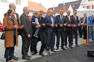 Am 25.10.2014 war Minister Hermann als Vertreter der Landesregierung bei der Einweihung des neuen Schlossplatzes in Göppingen