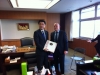 Tokyo empfängt die Delegation von Verkehrsminister Hermann mit strahlendem Sonnenschein.  1