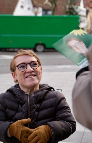 Simone Fischer - Infostand-Vaihingen Dez. 2024