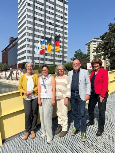 Mannheim - Gisela Splett (Staatssekretärin FM) - Minister Winne Hermann (VM) - Elke Zimmer (Staatssekretärin VM) - Alice Van Scoter (Grüne Mannheim) - Gabriele Baier (GR Mannheim)